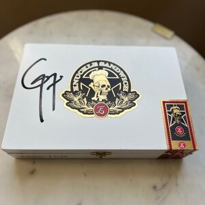 Autographed Guy Fieri Knuckle Sandwich Cigar Box